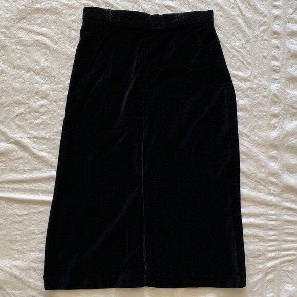 Vintage Women's Black Velvet Skirt by Mia - Size 11 - Made in Canada - Picture 2 of 11
